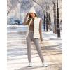 G Gradual Women’s Fleece Lined Joggers 28″/30″/32″ High Waisted Sweatpants Water Resistant Thermal Warm Pants Zipper Pockets(Dusty Grey)