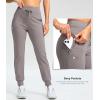 G Gradual Women’s Fleece Lined Joggers 28″/30″/32″ High Waisted Sweatpants Water Resistant Thermal Warm Pants Zipper Pockets(Dusty Grey)