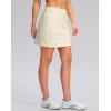 G Gradual Women’s Golf Skirts Skort 4 Side Pockets High Waisted Stretchy Tennis Skirt with Short Athletic Casual(Beige)