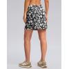 G Gradual Women’s Golf Skirts Skort 4 Side Pockets High Waisted Stretchy Tennis Skirt with Short Athletic Casual(Black Flower)