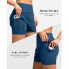G Gradual Women’s Golf Skirts Skort 4 Side Pockets High Waisted Stretchy Tennis Skirt with Short Athletic Casual(Blue)