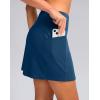 G Gradual Women’s Golf Skirts Skort 4 Side Pockets High Waisted Stretchy Tennis Skirt with Short Athletic Casual(Blue)