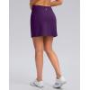G Gradual Women’s Golf Skirts Skort 4 Side Pockets High Waisted Stretchy Tennis Skirt with Short Athletic Casual(Deep Purple)