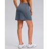 G Gradual Women’s Golf Skirts Skort 4 Side Pockets High Waisted Stretchy Tennis Skirt with Short Athletic Casual(Dusty Blue)