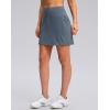 G Gradual Women’s Golf Skirts Skort 4 Side Pockets High Waisted Stretchy Tennis Skirt with Short Athletic Casual(Dusty Blue)