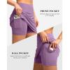 G Gradual Women’s Golf Skirts Skort 4 Side Pockets High Waisted Stretchy Tennis Skirt with Short Athletic Casual(Dusty Purple)