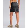 G Gradual Women’s Golf Skirts Skort 4 Side Pockets High Waisted Stretchy Tennis Skirt with Short Athletic Casual(Grey Camo)