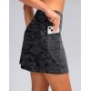 G Gradual Women’s Golf Skirts Skort 4 Side Pockets High Waisted Stretchy Tennis Skirt with Short Athletic Casual(Grey Camo)