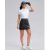G Gradual Women’s Golf Skirts Skort 4 Side Pockets High Waisted Stretchy Tennis Skirt with Short Athletic Casual(Grey Camo)