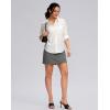 G Gradual Women’s Golf Skirts Skort 4 Side Pockets High Waisted Stretchy Tennis Skirt with Short Athletic Casual(Iron Grey)