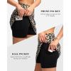 G Gradual Women’s Golf Skirts Skort 4 Side Pockets High Waisted Stretchy Tennis Skirt with Short Athletic Casual(Leopard)
