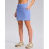 G Gradual Women’s Golf Skirts Skort 4 Side Pockets High Waisted Stretchy Tennis Skirt with Short Athletic Casual(Light Blue)