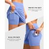 G Gradual Women’s Golf Skirts Skort 4 Side Pockets High Waisted Stretchy Tennis Skirt with Short Athletic Casual(Light Blue)