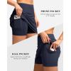 G Gradual Women’s Golf Skirts Skort 4 Side Pockets High Waisted Stretchy Tennis Skirt with Short Athletic Casual(Navy)