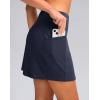 G Gradual Women’s Golf Skirts Skort 4 Side Pockets High Waisted Stretchy Tennis Skirt with Short Athletic Casual(Navy)