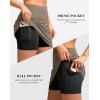 G Gradual Women’s Golf Skirts Skort 4 Side Pockets High Waisted Stretchy Tennis Skirt with Short Athletic Casual(Nomad)