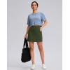 G Gradual Women’s Golf Skirts Skort 4 Side Pockets High Waisted Stretchy Tennis Skirt with Short Athletic Casual(Olive Green)