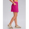 G Gradual Women’s Golf Skirts Skort 4 Side Pockets High Waisted Stretchy Tennis Skirt with Short Athletic Casual(Rose)
