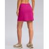 G Gradual Women’s Golf Skirts Skort 4 Side Pockets High Waisted Stretchy Tennis Skirt with Short Athletic Casual(Rose)