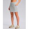G Gradual Women’s Golf Skirts Skort 4 Side Pockets High Waisted Stretchy Tennis Skirt with Short Athletic Casual(Silver Grey)