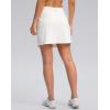 G Gradual Women’s Golf Skirts Skort 4 Side Pockets High Waisted Stretchy Tennis Skirt with Short Athletic Casual(White)