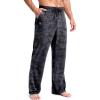 G Gradual Men’s Yoga Sweatpants Soft Lounge Casual Pants Open Bottom Stretchy Athletic Sweat Pants with Pockets(Black Camo)