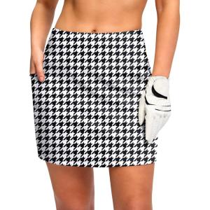 G Gradual Women’s Golf Skirts Skort 4 Side Pockets High Waisted Stretchy Tennis Skirt with Short Athletic Casual(Houndstooth)