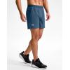 G Gradual Men’s Athletic Running Shorts 7″/5″/9″ Zipper Pocket Lightweight Workout Gym Quick Dry Shorts Golf Tennis Hiking(Blue Grey)