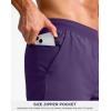 G Gradual Men’s Athletic Running Shorts 7″/5″/9″ Zipper Pocket Lightweight Workout Gym Quick Dry Shorts Golf Tennis Hiking(Deep Purple)
