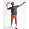 G Gradual Men’s Athletic Running Shorts 7″/5″/9″ Zipper Pocket Lightweight Workout Gym Quick Dry Shorts Golf Tennis Hiking(Orange)