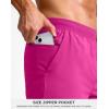 G Gradual Men’s Athletic Running Shorts 7″/5″/9″ Zipper Pocket Lightweight Workout Gym Quick Dry Shorts Golf Tennis Hiking(Rose)