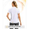 G Gradual Polo Shirts for Women Short Sleeve Golf Shirts V Neck Collared Top Cooling Lightweight UPF 50+ Tennis Work Dry Fit(Black Dot)