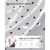 G Gradual Polo Shirts for Women Short Sleeve Golf Shirts V Neck Collared Top Cooling Lightweight UPF 50+ Tennis Work Dry Fit(Black Dot)