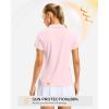 G Gradual Polo Shirts for Women Short Sleeve Golf Shirts V Neck Collared Top Cooling Lightweight UPF 50+ Tennis Work Dry Fit(Peach)