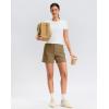 G Gradual Women’s 5″ Golf Hiking Shorts with Deep Pockets Stretchy Outdoor Womens Shorts Dressy Casual Walking Travel(Deep Khaki)