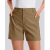 G Gradual Women’s 5″ Golf Hiking Shorts with Deep Pockets Stretchy Outdoor Womens Shorts Dressy Casual Walking Travel(Deep Khaki)