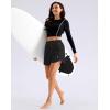 G Gradual Women’s 5″ Swim Shorts Zipper Pockets Quick Dry Board Shorts Bathing Suit Bottom with Liner Running Athletic Shorts(A-black)