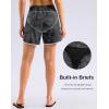 G Gradual Women’s 5″ Swim Shorts Zipper Pockets Quick Dry Board Shorts Bathing Suit Bottom with Liner Running Athletic Shorts(Black Camo)