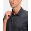 Men’s Golf Polo Shirts Dry Fit Performance Moisture Wicking Casual Print Golf Shirts for Men Breathable(Ball Holder)