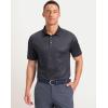 Men’s Golf Polo Shirts Dry Fit Performance Moisture Wicking Casual Print Golf Shirts for Men Breathable(Ball Holder)