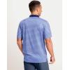 Men’s Golf Polo Shirts Dry Fit Performance Moisture Wicking Casual Print Golf Shirts for Men Breathable(Checkerboard)