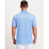 Men’s Golf Polo Shirts Dry Fit Performance Moisture Wicking Casual Print Golf Shirts for Men Breathable(Coconut Tree)