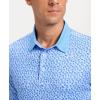 Men’s Golf Polo Shirts Dry Fit Performance Moisture Wicking Casual Print Golf Shirts for Men Breathable(Coconut Tree)