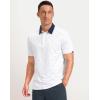 Men’s Golf Polo Shirts Dry Fit Performance Moisture Wicking Casual Print Golf Shirts for Men Breathable(Golf Club Dot)