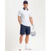 Men’s Golf Polo Shirts Dry Fit Performance Moisture Wicking Casual Print Golf Shirts for Men Breathable(Golf Flag)