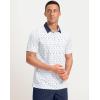 Men’s Golf Polo Shirts Dry Fit Performance Moisture Wicking Casual Print Golf Shirts for Men Breathable(Golf Flag)