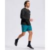 Men’s Sun Protection Shirts UPF 50+ Rash Guard for Men Swim Long Sleeve Hiking Fishing Athletic Workout Shirt(Black White Mountain)