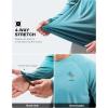 Men’s Sun Protection Shirts UPF 50+ Rash Guard for Men Swim Long Sleeve Hiking Fishing Athletic Workout Shirt(Green Coconut Tree)