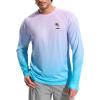 Men’s Sun Protection Shirts UPF 50+ Rash Guard for Men Swim Long Sleeve Hiking Fishing Athletic Workout Shirt(Light Purple Surfboard)