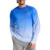 Men’s Sun Protection Shirts UPF 50+ Rash Guard for Men Swim Long Sleeve Hiking Fishing Athletic Workout Shirt(Sun Coconut Tree)